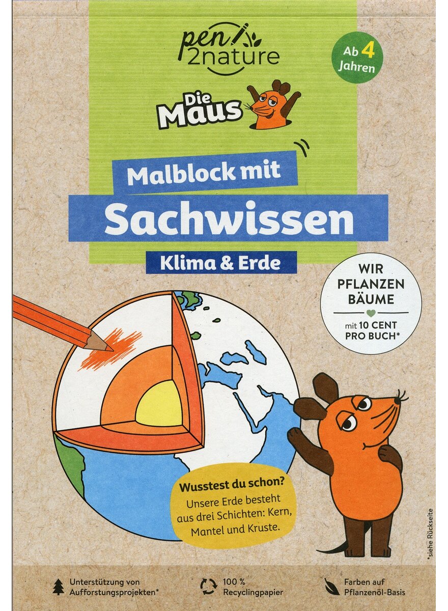 DIE MAUS MALBLOCK KLIMA & ERDE