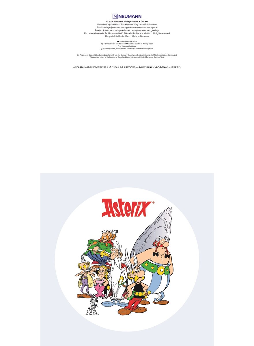 KALENDER ASTERIX 2025 - ALBERT UDERZO Bild 2