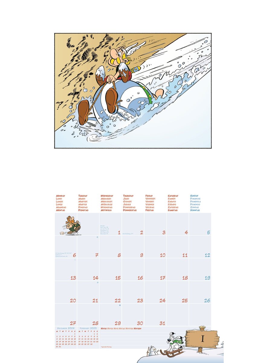 KALENDER ASTERIX 2025 - ALBERT UDERZO Bild 3