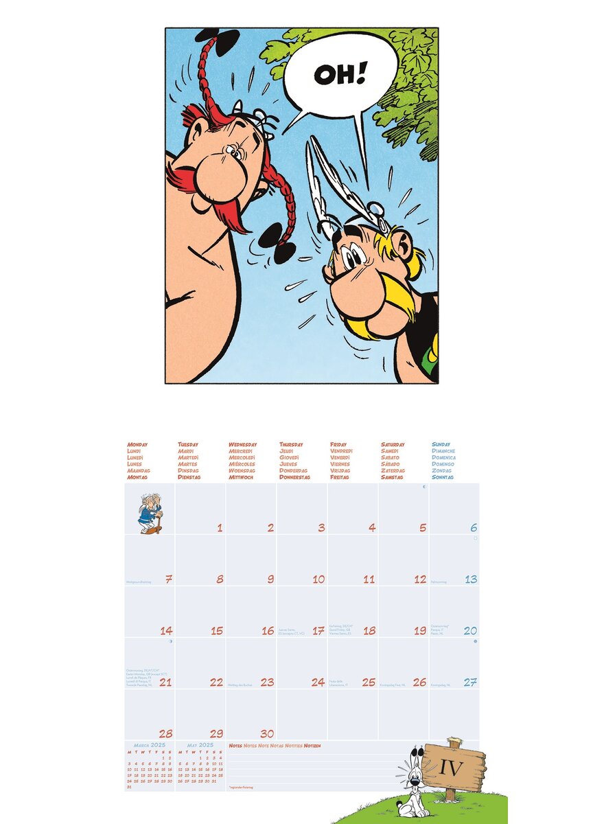 KALENDER ASTERIX 2025 - ALBERT UDERZO Bild 4