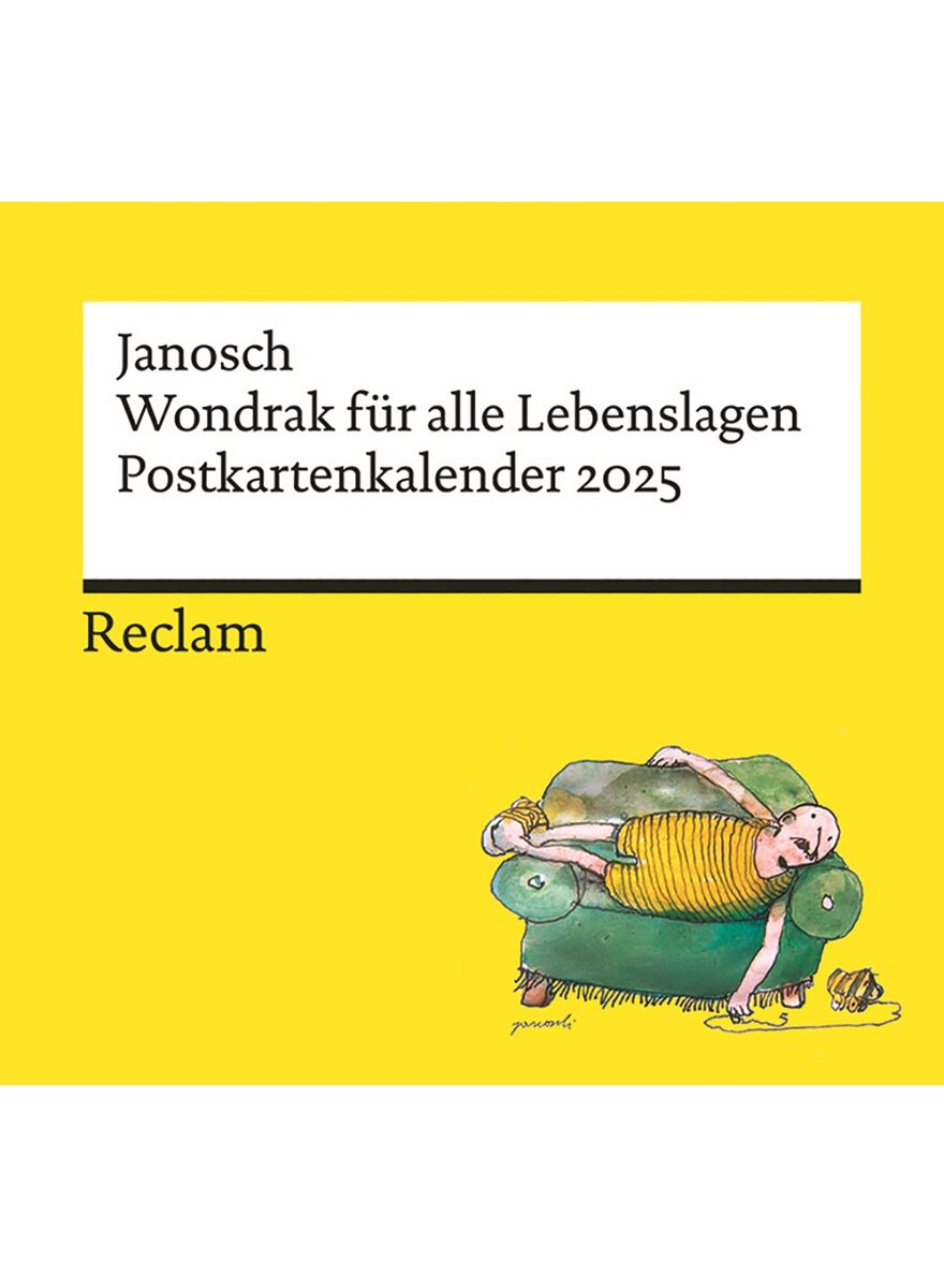 POSTKARTENKALENDER WONDRAK FR ALLE LEBENSLAGEN 2025 - JANOSCH