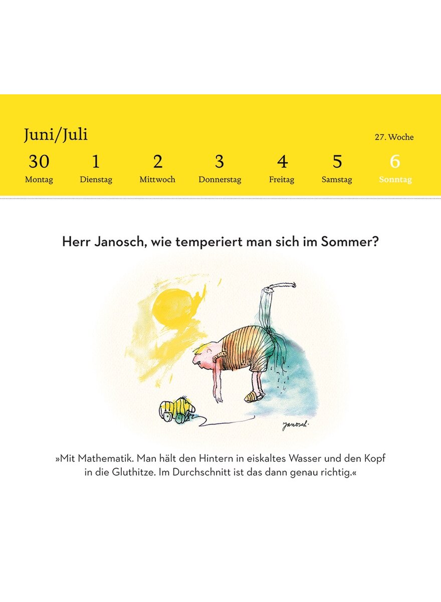 POSTKARTENKALENDER WONDRAK FR ALLE LEBENSLAGEN 2025 - JANOSCH Bild 2