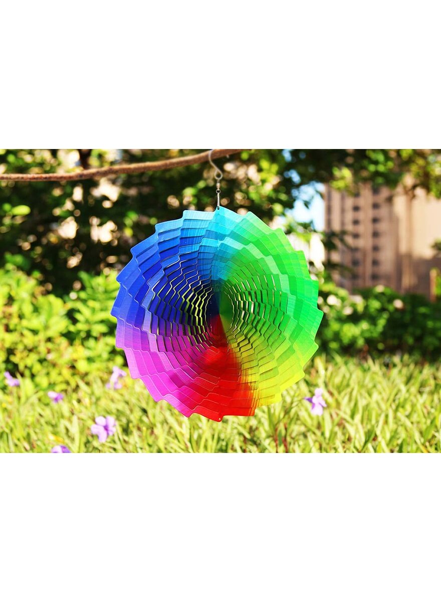 3D-METALL-WINDSPIEL REGENBOGEN BRUNNEN Bild 3