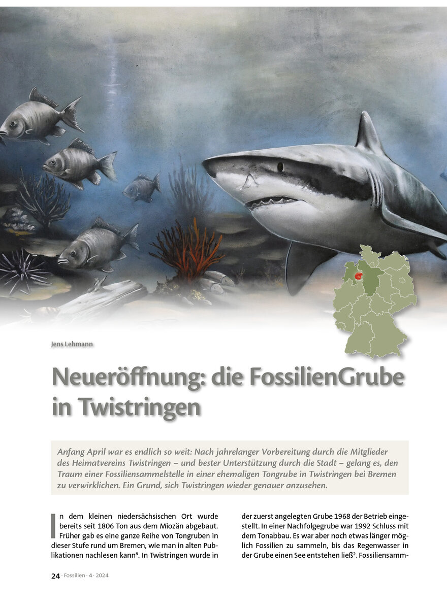 NEUERFFNUNG: DIE FOSSILIENGRUBE IN TWISTRINGEN