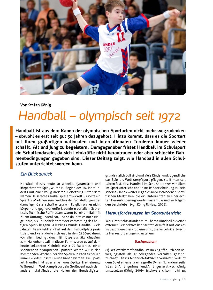 HANDBALL - OLYMPISCH SEIT 1972