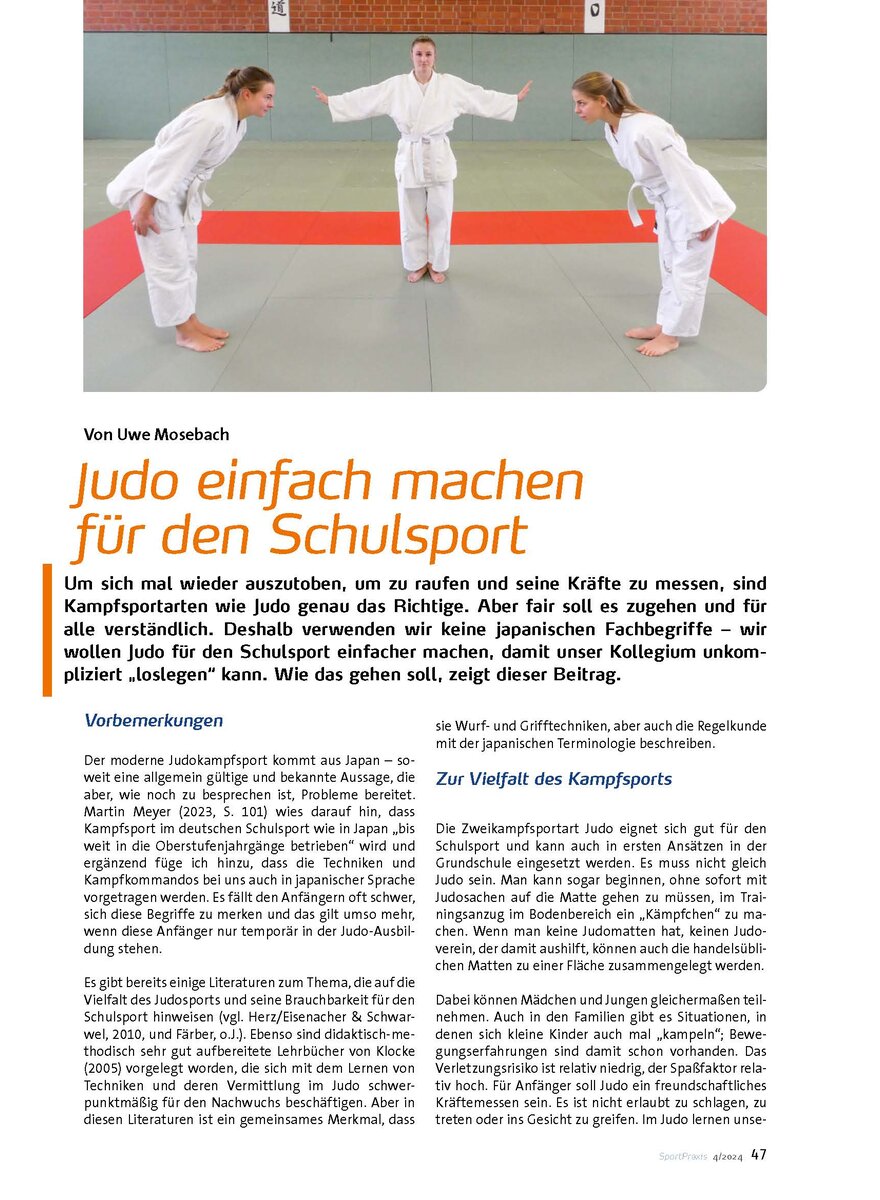 JUDO EINFACH MACHEN FR DEN SCHULSPORT