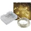 LED-BATTERIE-LICHTERKETTE SILVER WIRE 80