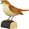 DECOBIRD NACHTIGALL - HAND- GESCHNITZTER VOGEL AUS HOLZ