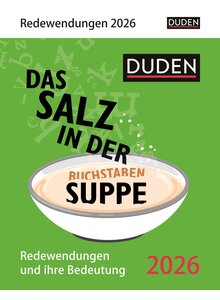 Auf diesem Bild sehen Sie das Produktbild für TAGESABREIßKALENDER DAS SALZ IN DER BUCHSTABEN-SUPPE 2026 -