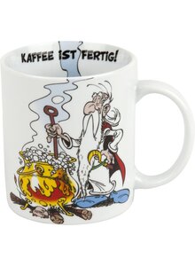 Auf diesem Bild sehen Sie das Produktbild für PORZELLANBECHER ASTERIX KAFFEE IST FERTIG