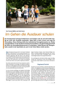 IM GEHEN DIE AUSDAUER SCHULEN