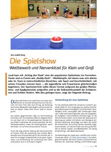 DIE SPIELSHOW WETTBEWERB UND NERVENKITZEL FR KLEIN UND GROSS