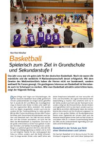 BASKETBALL SPIEL. ZUM ZIEL IN DER GRUND- SCHULE UND SEK I